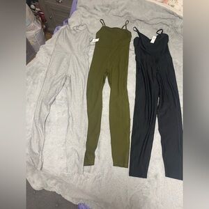 OLD NAVY 3 set of jumper jumpsuit one piece NWT grey black green SZ S S tall